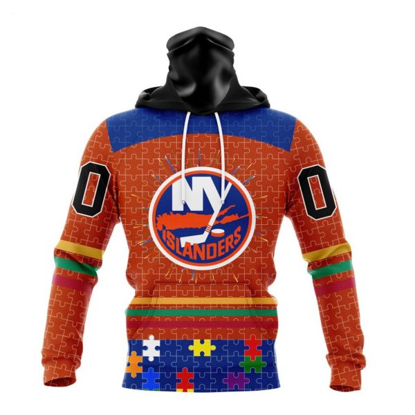 Personalized NHL New York Islanders Specialized Design With Fearless Aganst Autism Concept Hoodie