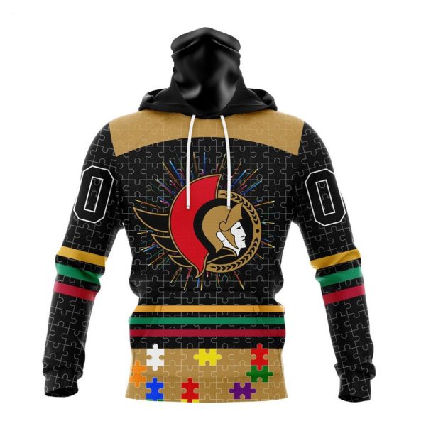 Personalized NHL Ottawa Senators Specialized Design With Fearless Aganst Autism Concept Hoodie