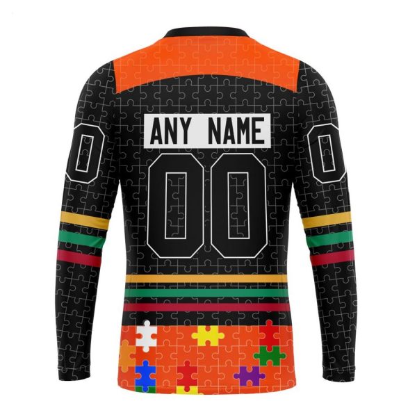 Personalized NHL Philadelphia Flyers Specialized Design With Fearless Aganst Autism Concept Hoodie