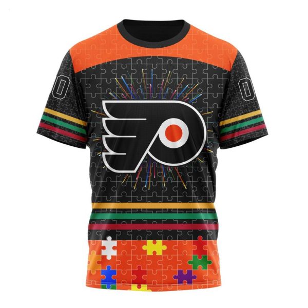 Personalized NHL Philadelphia Flyers Specialized Design With Fearless Aganst Autism Concept Hoodie