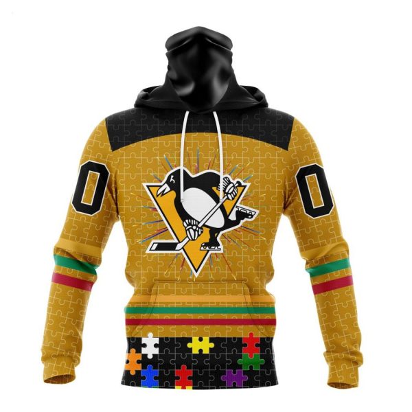 Personalized NHL Pittsburgh Penguins Specialized Design With Fearless Aganst Autism Concept Hoodie