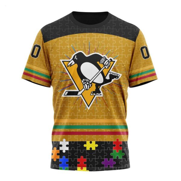 Personalized NHL Pittsburgh Penguins Specialized Design With Fearless Aganst Autism Concept Hoodie