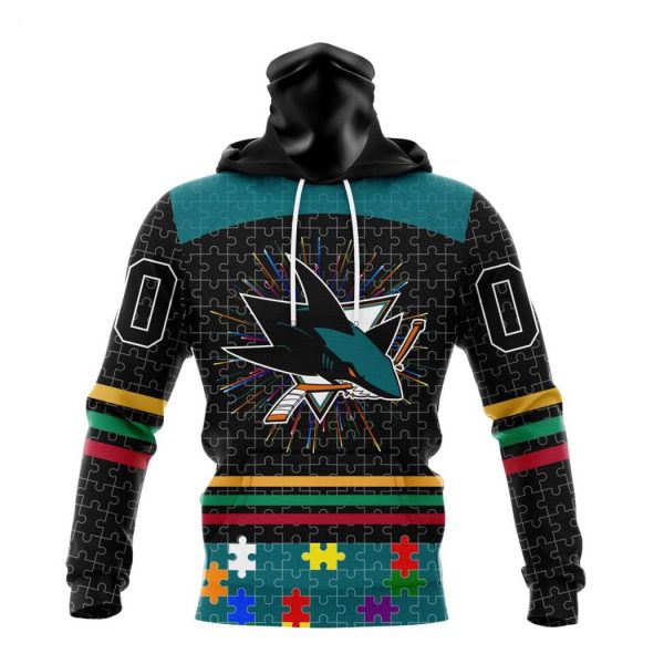 Personalized NHL San Jose Sharks Specialized Design With Fearless Aganst Autism Concept Hoodie