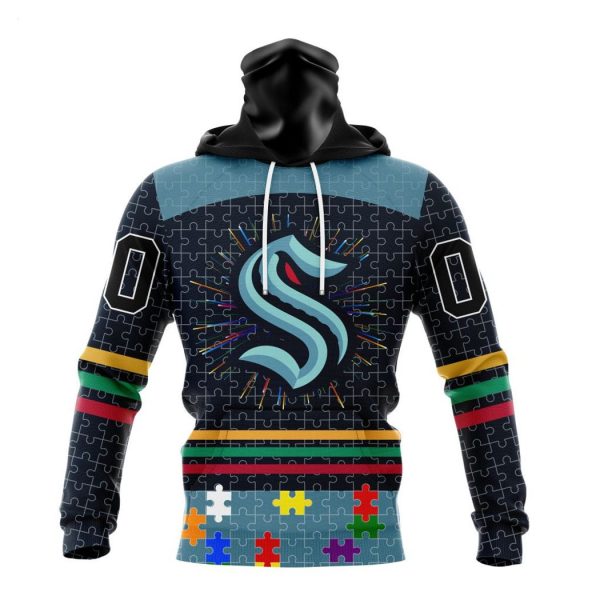 Personalized NHL Seattle Kraken Specialized Design With Fearless Aganst Autism Concept Hoodie