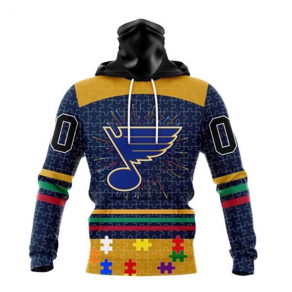 Personalized NHL St. Louis Blues Specialized Design With Fearless Aganst Autism Concept Hoodie