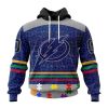 Personalized NHL St. Louis Blues Specialized Design With Fearless Aganst Autism Concept Hoodie