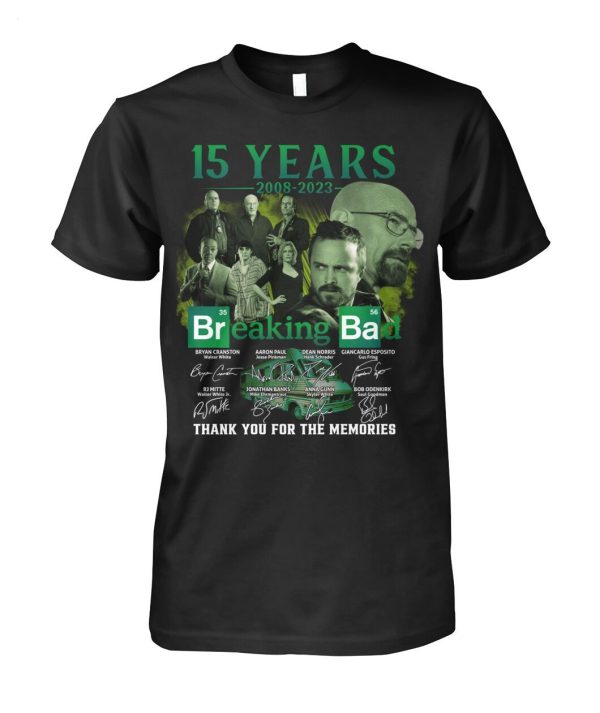 15 Years 2008 – 2023 Breaking Ba Thank You For The Memories T-Shirt