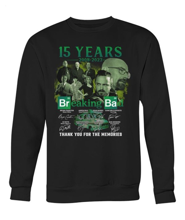 15 Years 2008 – 2023 Breaking Ba Thank You For The Memories T-Shirt