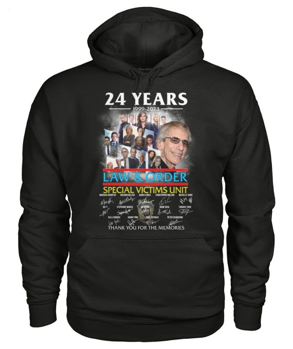 24 Years 1999 – 2023 Law & Order Special Victims Unit Thank You For The Memories T-Shirt