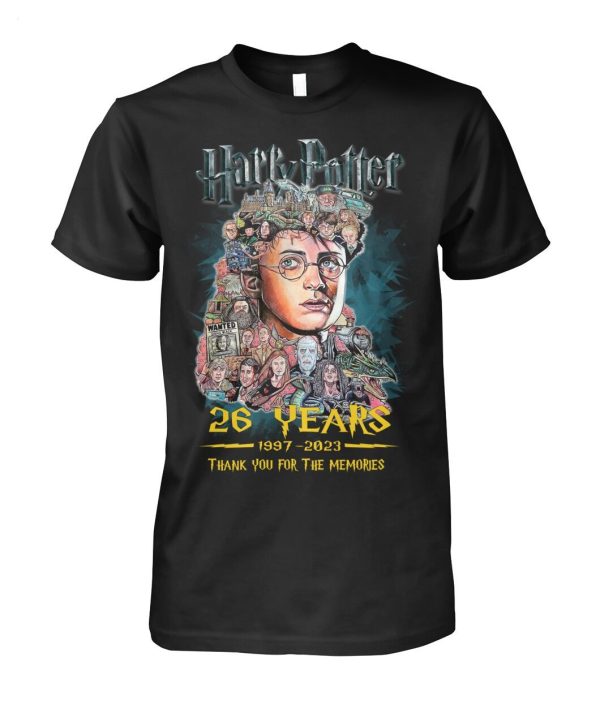 Harry Potter 26 Years 1997 – 2023 Thank You For The Memories T-Shirt