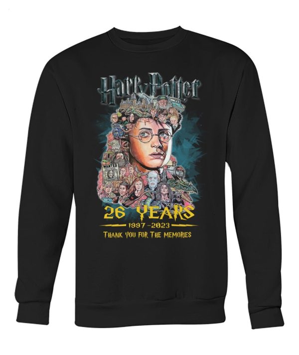 Harry Potter 26 Years 1997 – 2023 Thank You For The Memories T-Shirt