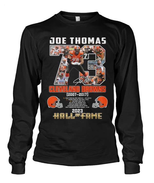 Joe Thomas Cleveland Browns 2007 – 2017 Hall Of Fame 2023 T-Shirt