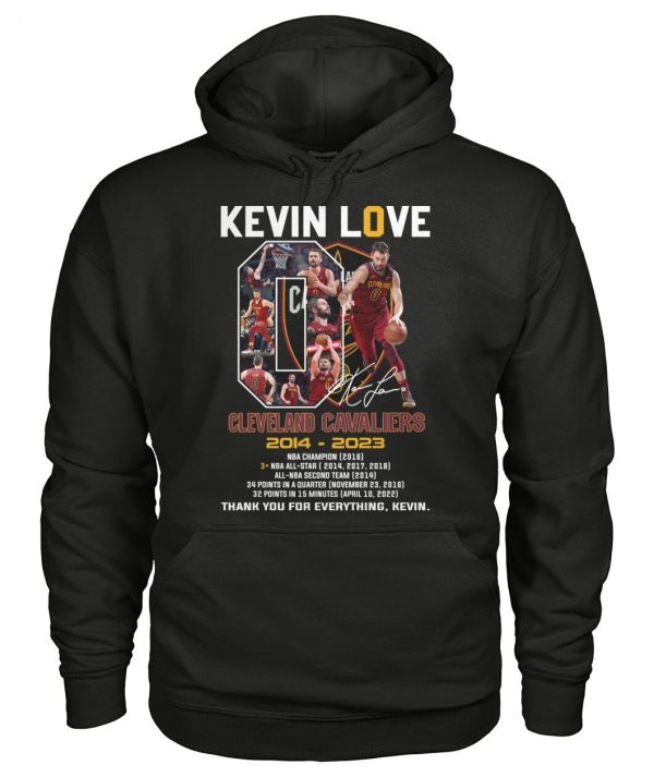 Kevin Love Cleveland  Cavaliers 2014 – 2023 Thank You For Everything, Kevin T-Shirt