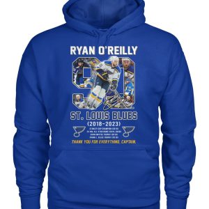 Ryan O’Reilly St. Louis Blues 2018 – 2023 Thank You For Everything, Captain T-Shirt