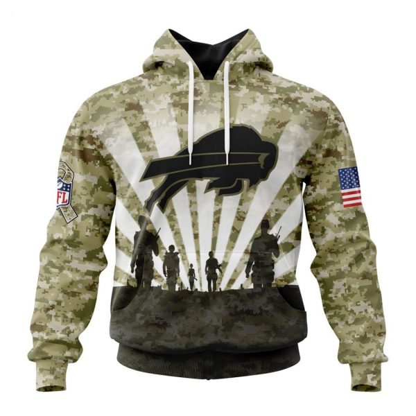 Personalized NFL Buffalo Bills Salute To Service Honor Veterans And Their Families Hoodie