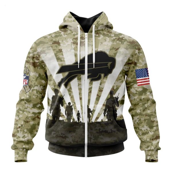 Personalized NFL Buffalo Bills Salute To Service Honor Veterans And Their Families Hoodie