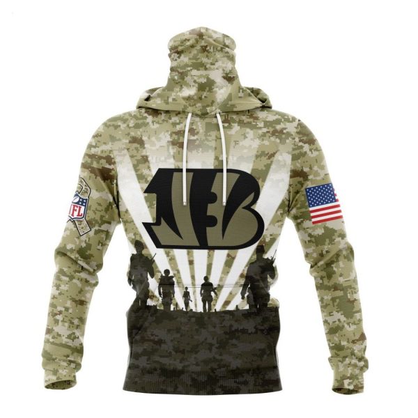 Personalized NFL Cincinnati Bengals Salute To Service Honor Veterans And Their Families Hoodie