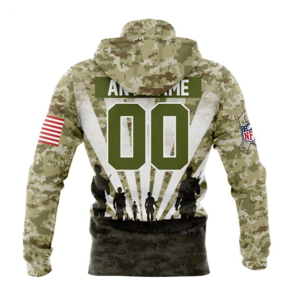 Personalized NFL Detroit Lions Salute To Service Honor Veterans And Their Families Hoodie