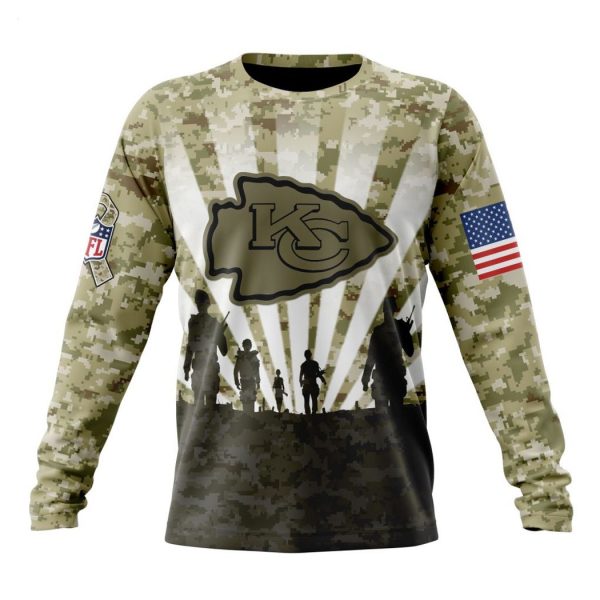 Personalized NFL Kansas City Chiefs Salute To Service Honor Veterans And Their Families Hoodie