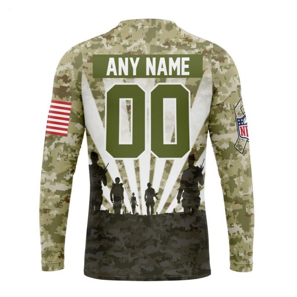 Personalized NFL Los Angeles Rams Salute To Service Honor Veterans And Their Families Hoodie