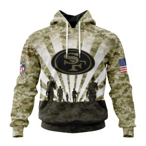 Personalized NFL San Francisco 49ers Salute To Service Honor Veterans And Their Families Hoodie