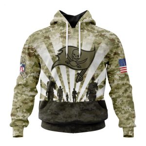 Personalized NFL Tampa Bay Buccaneers Salute To Service Honor Veterans And Their Families Hoodie