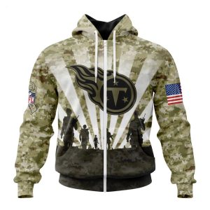 Personalized NFL Tennessee Titans Salute To Service Honor Veterans And Their Families Hoodie