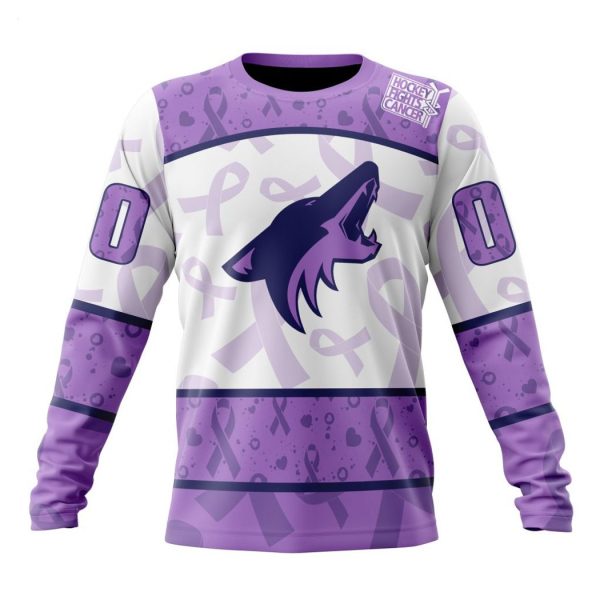 Personalized NHL Arizona Coyotes Special Lavender – Fight Cancer T-Shirt