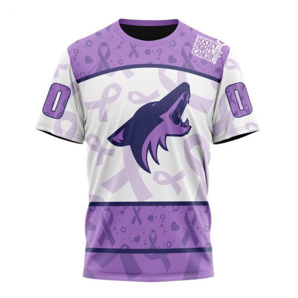 Personalized NHL Arizona Coyotes Special Lavender – Fight Cancer T-Shirt