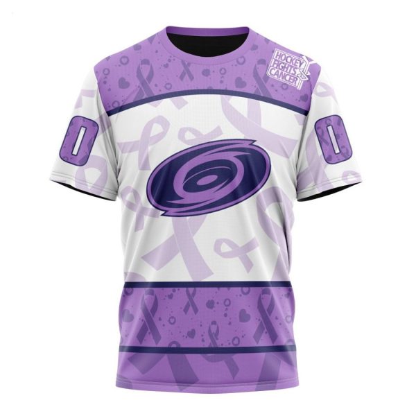 Personalized NHL Carolina Hurricanes Special Lavender – Fight Cancer T-Shirt