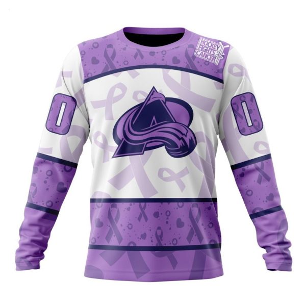 Personalized NHL Colorado Avalanche Special Lavender – Fight Cancer T-Shirt