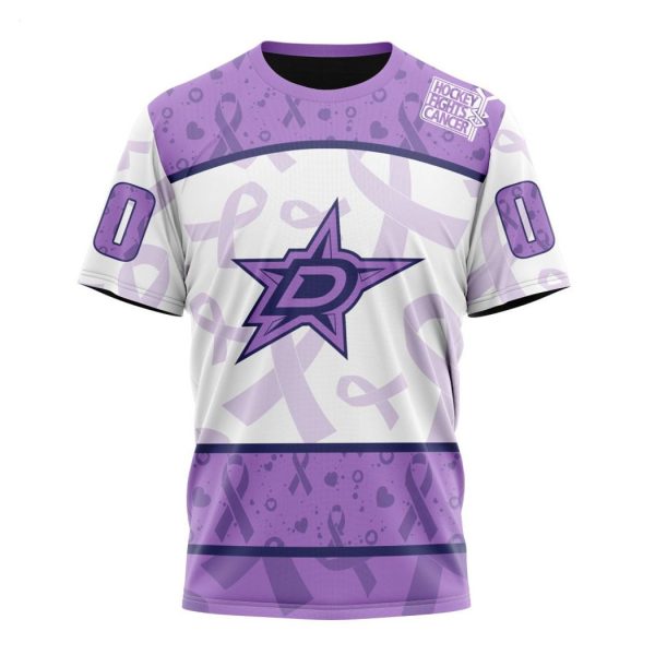 Personalized NHL Dallas Stars Special Lavender – Fight Cancer T-Shirt