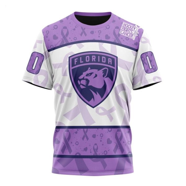 Personalized NHL Florida Panthers Special Lavender – Fight Cancer T-Shirt