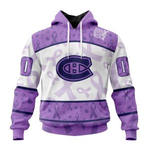 Personalized NHL Montreal Canadiens Special Lavender – Fight Cancer T-Shirt