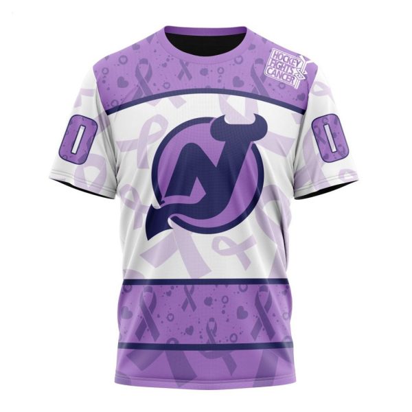 Personalized NHL New Jersey Devils Special Lavender – Fight Cancer T-Shirt