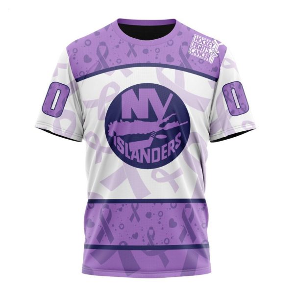 Personalized NHL New York Islanders Special Lavender – Fight Cancer T-Shirt