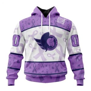 Personalized NHL Ottawa Senators Special Lavender – Fight Cancer T-Shirt