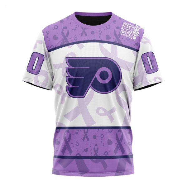 Personalized NHL Philadelphia Flyers Special Lavender – Fight Cancer T-Shirt