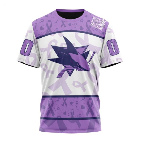 Personalized NHL San Jose Sharks Special Lavender – Fight Cancer T-Shirt