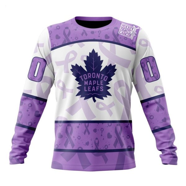 Personalized NHL Toronto Maple Leafs Special Lavender – Fight Cancer T-Shirt