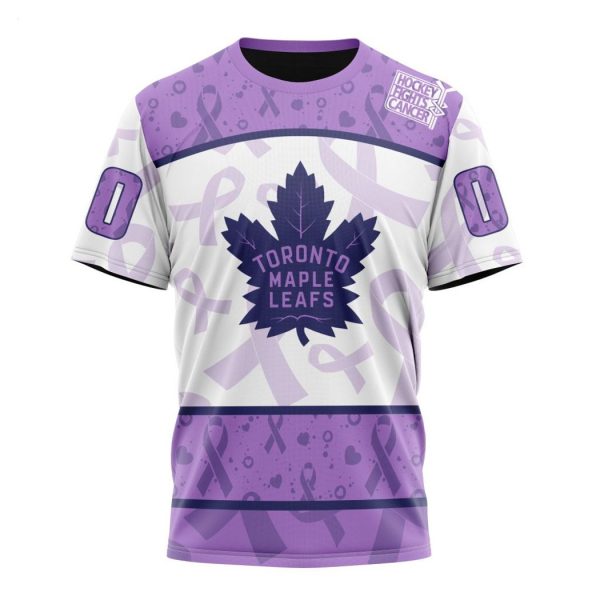 Personalized NHL Toronto Maple Leafs Special Lavender – Fight Cancer T-Shirt