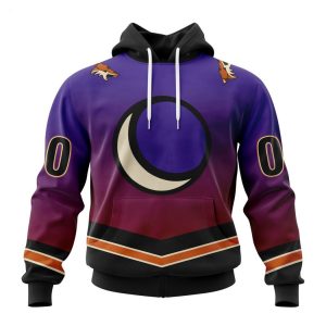 Personalized NHL Arizona Coyotes Special Retro Gradient Design Hoodie