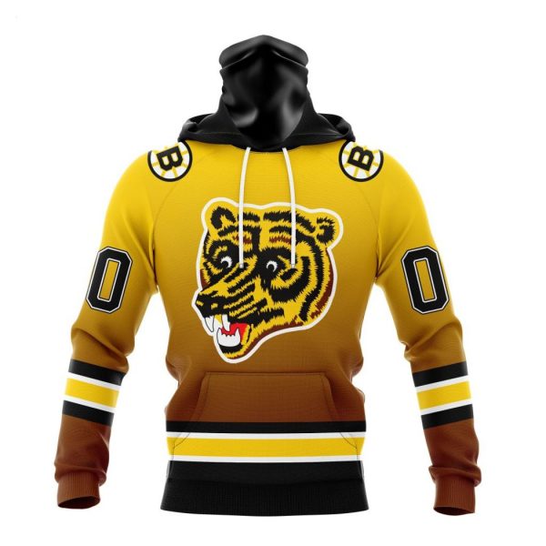 Personalized NHL Boston Bruins Special Retro Gradient Design Hoodie