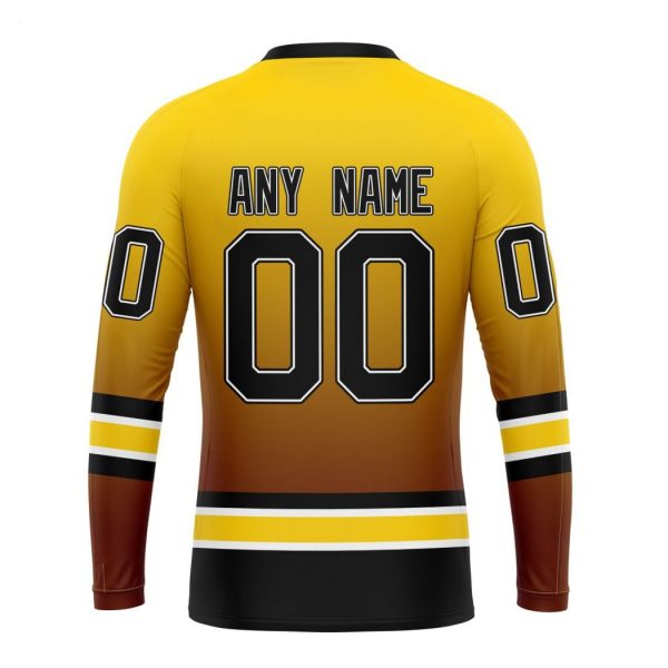 Personalized NHL Boston Bruins Special Retro Gradient Design Hoodie