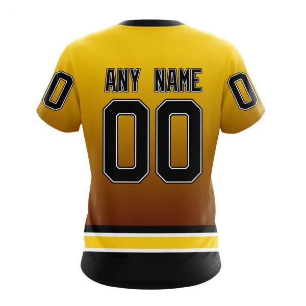 Personalized NHL Boston Bruins Special Retro Gradient Design Hoodie