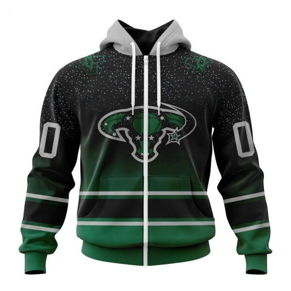 Personalized NHL Dallas Stars Special Retro Gradient Design Hoodie