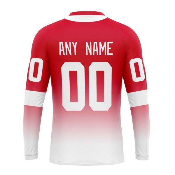 Personalized NHL Detroit Red Wings Special Retro Gradient Design Hoodie