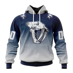 Personalized NHL Nashville Predators Special Retro Gradient Design Hoodie