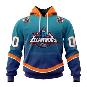 Personalized NHL New York Islanders Special Retro Gradient Design Hoodie