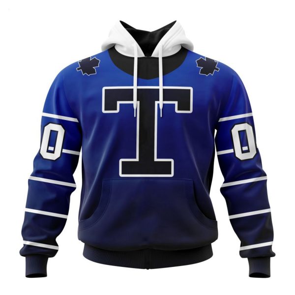 Personalized NHL Toronto Maple Leafs Special Retro Gradient Design Hoodie